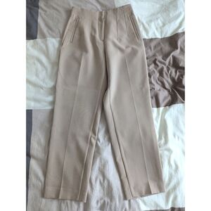 Zara high waist pants - tan color, size S